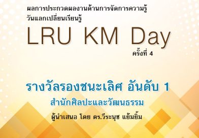 ผลการประกวดผลงานด้านการจัดการความรู้ “วันแลกเปลี่ยนเรียนรู้ LRU KM day ครั้งที่ 4”